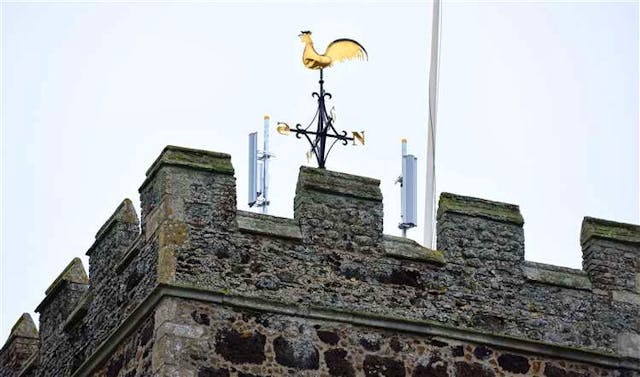 Church spire boosts broadband in Norfolk village